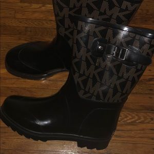 MK Logo Rain Boots